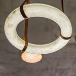 Vakkerlight Oslo Pendant Light B Alabaster Ring Ceiling Fixture