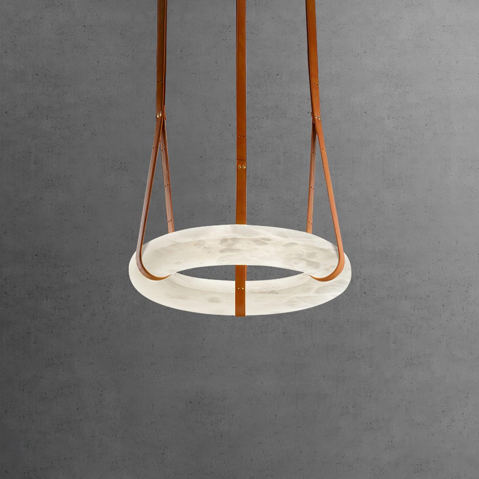 Vakkerlight Oslo Pendant Light B Alabaster Ring Ceiling Fixture