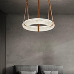 Vakkerlight Oslo Pendant Light B Alabaster Ring Ceiling Fixture