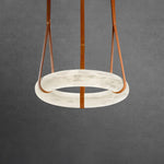 Vakkerlight Oslo Pendant Light B Alabaster Ring Ceiling Fixture