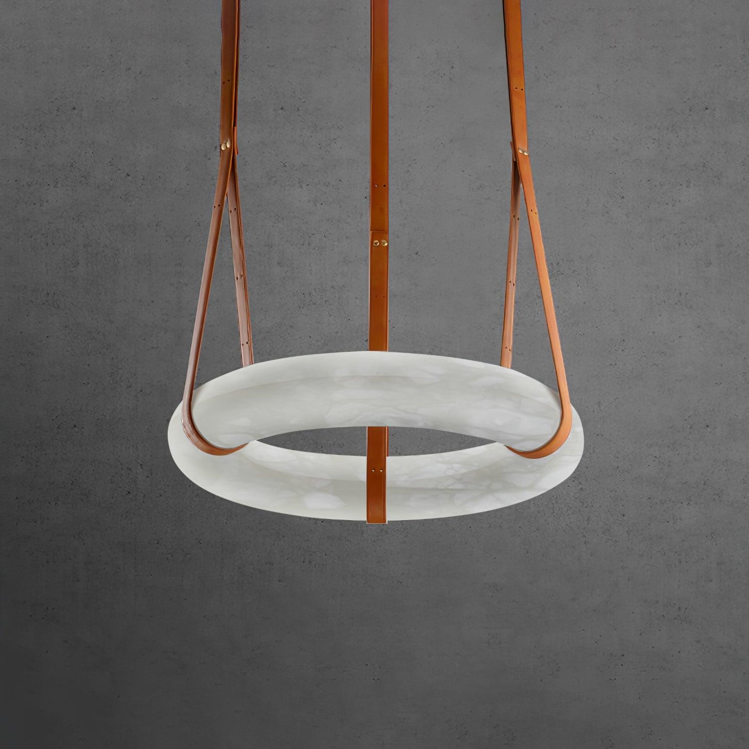 Vakkerlight Oslo Pendant Light B Alabaster Ring Ceiling Fixture