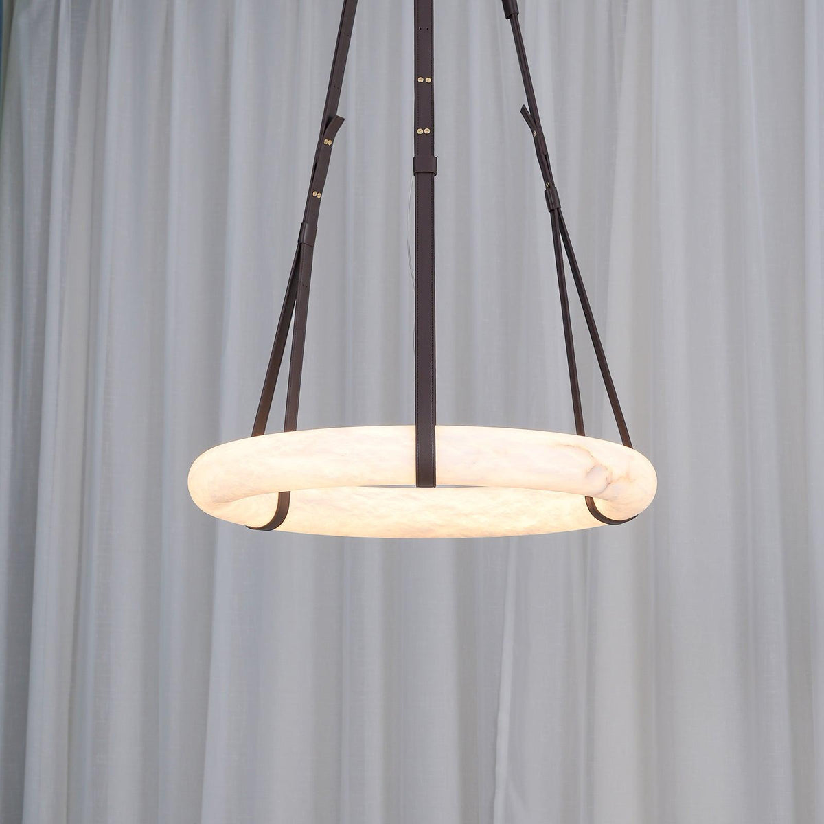 Vakkerlight Oslo Pendant Light B Alabaster Ring Ceiling Fixture