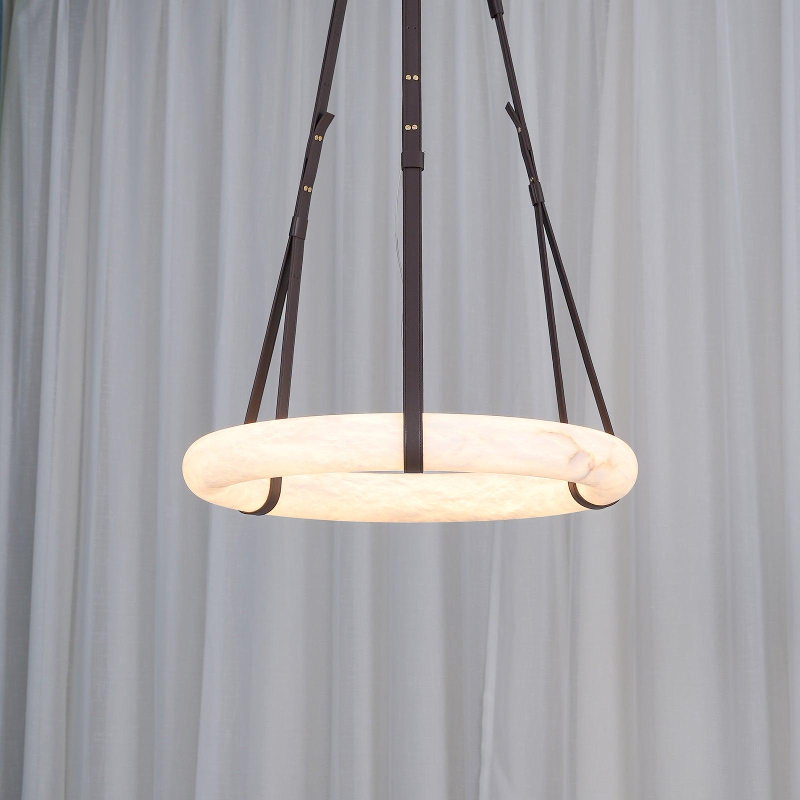 Vakkerlight Oslo Pendant Light B Alabaster Ring Ceiling Fixture