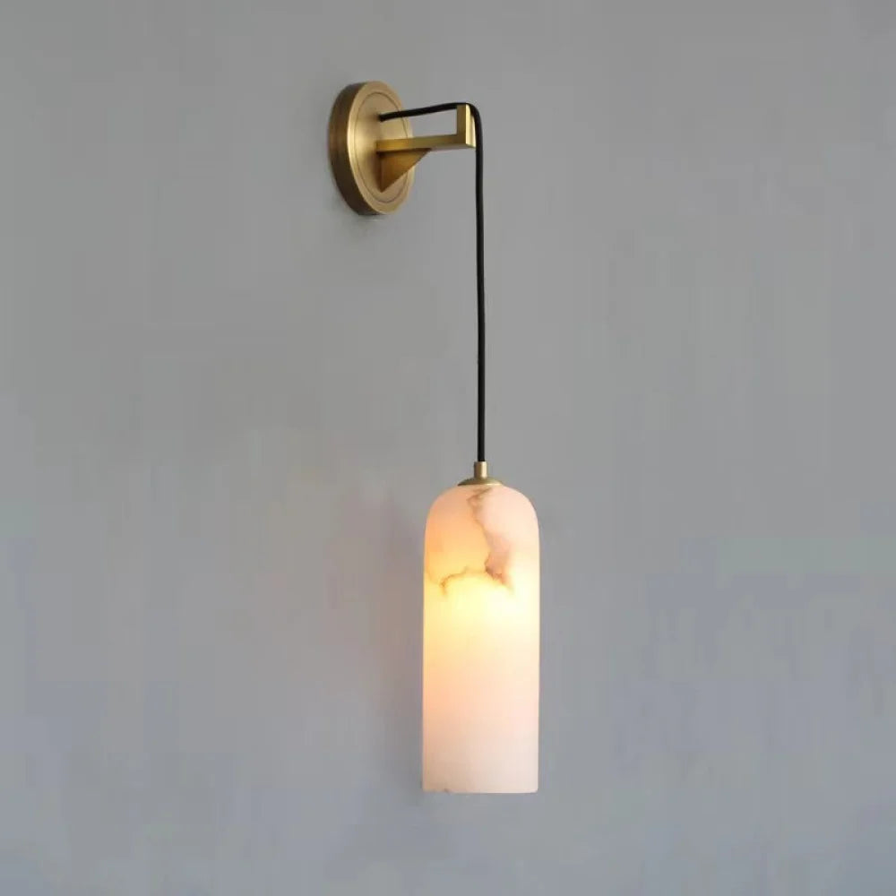 Petra Modern Alabaster Wall Sconce Wall Sconce For Bedroom Dining Room Stairways Foyer Bathrooms