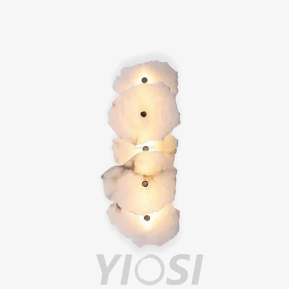 Petra Wall Sconce Alabaster - Alabaster, Alabaster Wall Lamp-1-Yiosilamp