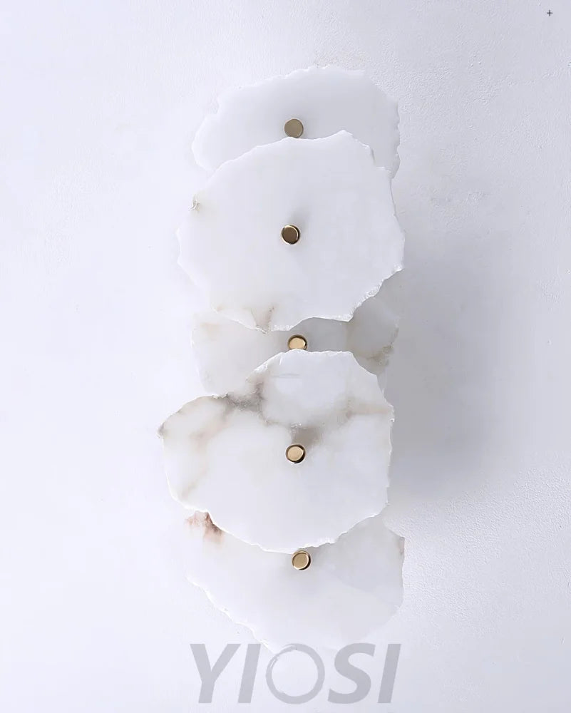 Petra Wall Sconce Alabaster - Alabaster, Alabaster Wall Lamp-1-Yiosilamp