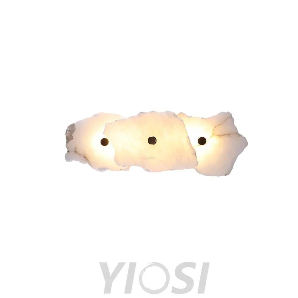 Petra Wall Sconce Alabaster - Alabaster, Alabaster Wall Lamp-1-Yiosilamp