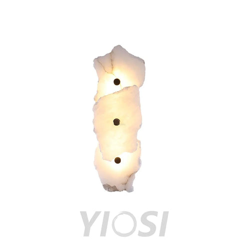 Petra Wall Sconce Alabaster - Alabaster, Alabaster Wall Lamp-1-Yiosilamp