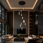 Phoenix Tree Modern Multi-Tier Cluster Chandelier - scene