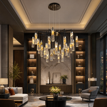 Phoenix Tree Modern Sculptural Ring Chandelier - scene