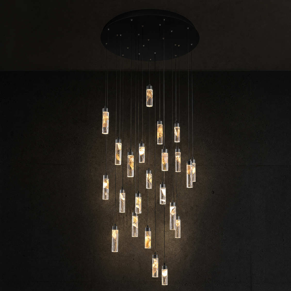 Phoenix Tree Modern Sculptural Ring Chandelier - main