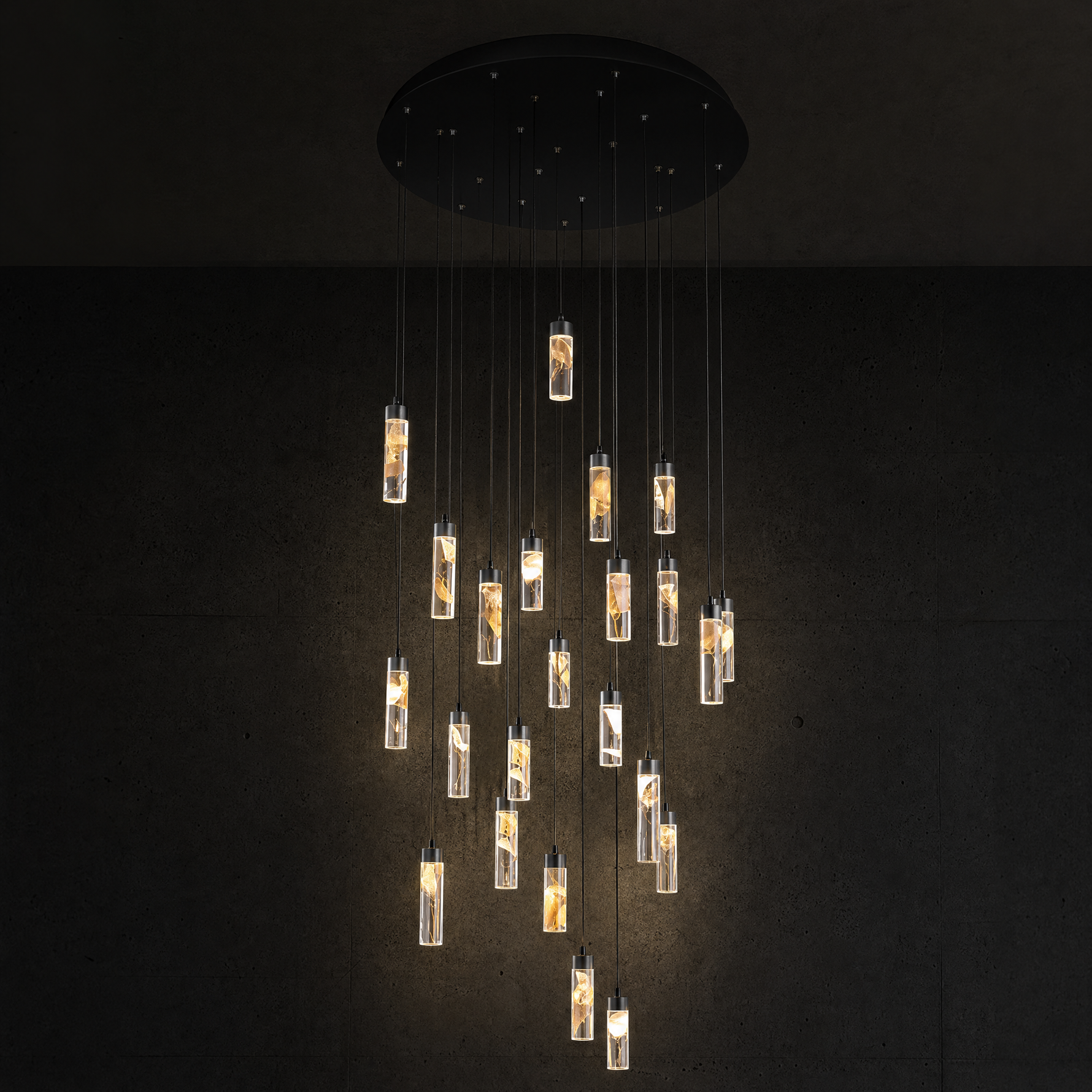 Phoenix Tree Modern Sculptural Ring Chandelier - main
