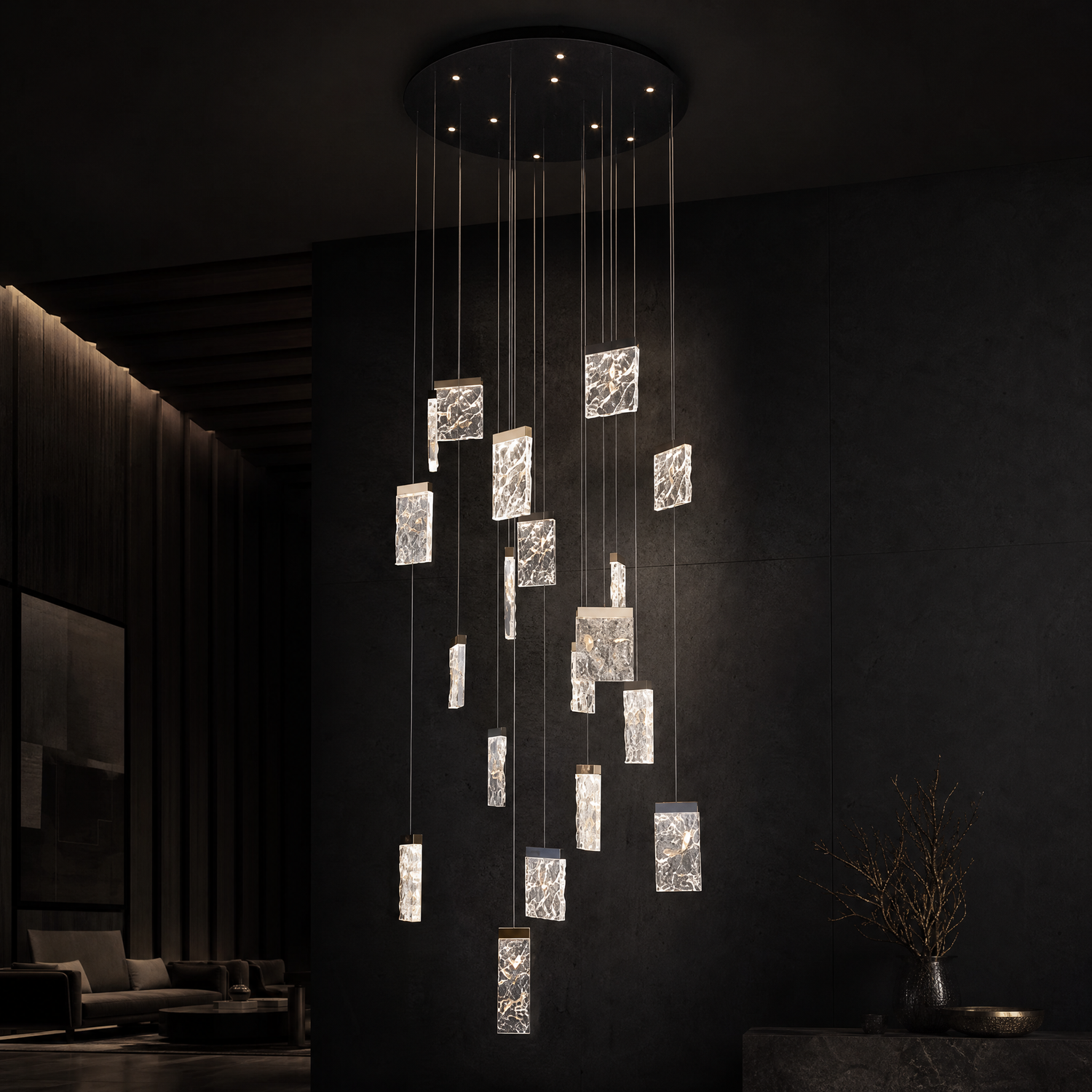 Picturesque Modern Sculptural Pendant Light - main