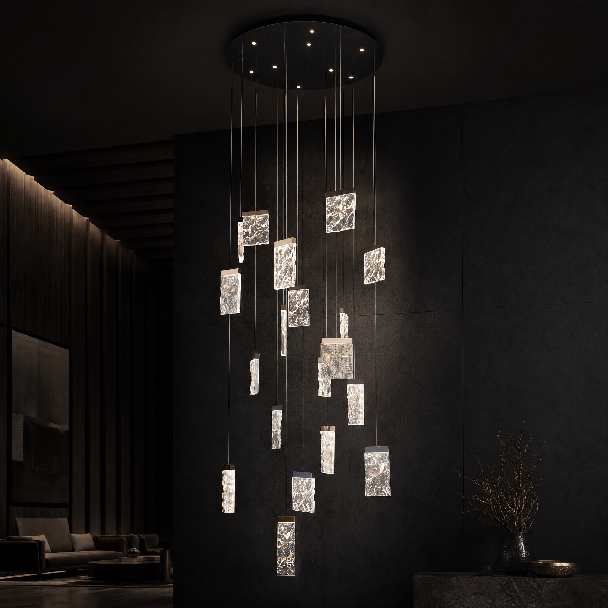 Picturesque Modern Sculptural Pendant Light - main