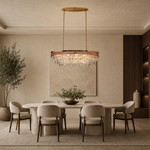 Pietra Crystal Rectangular Chandelier