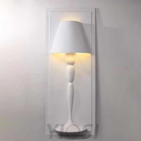 Plaster Picture Wall Sconce - Grain-1-Yiosilamp