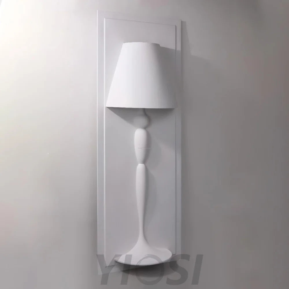 Plaster Picture Wall Sconce - Grain-1-Yiosilamp