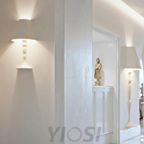 Plaster Picture Wall Sconce - Grain-1-Yiosilamp