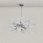 Platinum Leaf Chandelier D800 - Silver – lights off