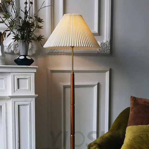 Pleated Floor Lamp ∅ 17.7″ - Yiosilamp