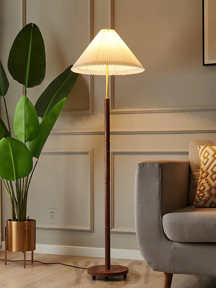 Pleated Floor Lamp ∅ 17.7″ - Yiosilamp