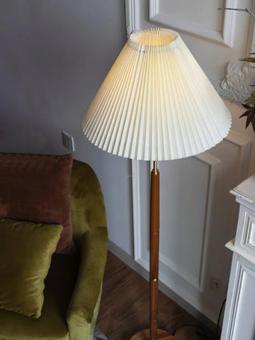 Pleated Floor Lamp ∅ 17.7″ - Yiosilamp