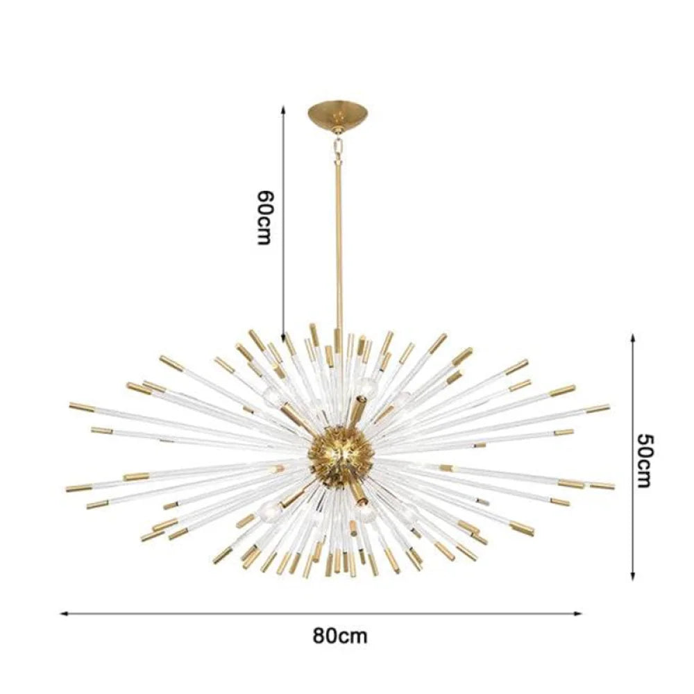 Post-Modern Sputnik Chandelier For Living Room 32’’ W X 20’’ H Pendant Light