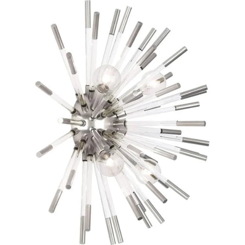 Post-Modern Sputnik Wall Sconce Polished Nickel