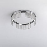 Prismata Crystal Modern Crystal Flush Mount Ceiling Light – lights off