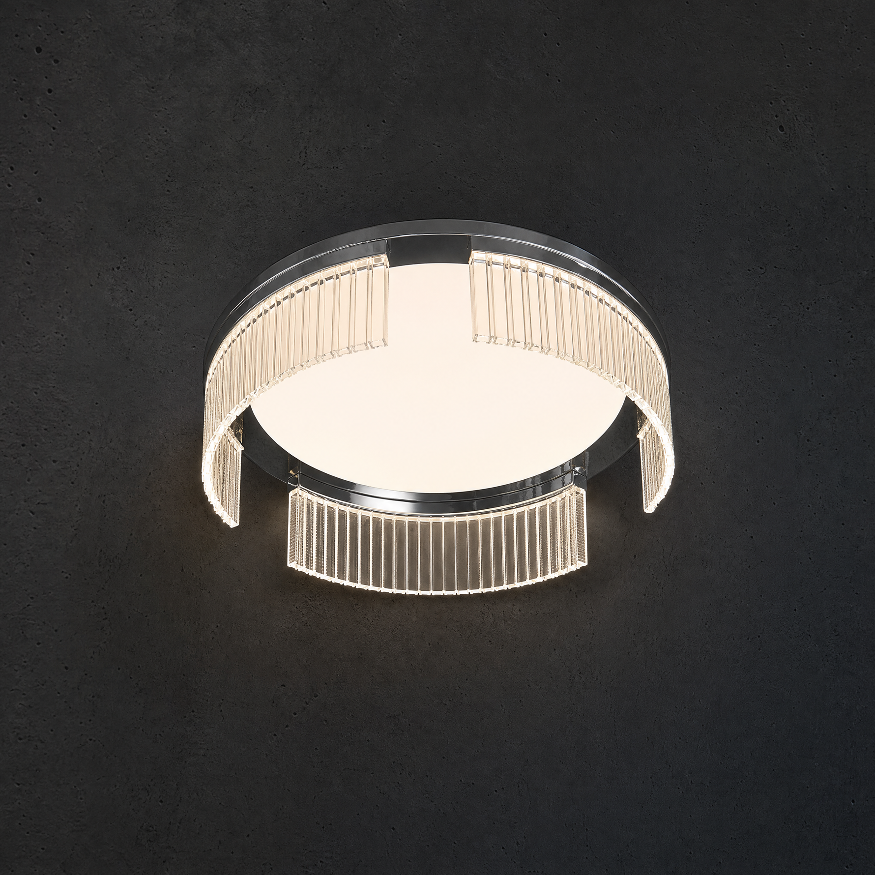 Prismata Crystal Modern Crystal Flush Mount Ceiling Light - main