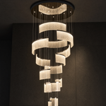 Prismata Crystal Modern Sculptural Ring Chandelier - main