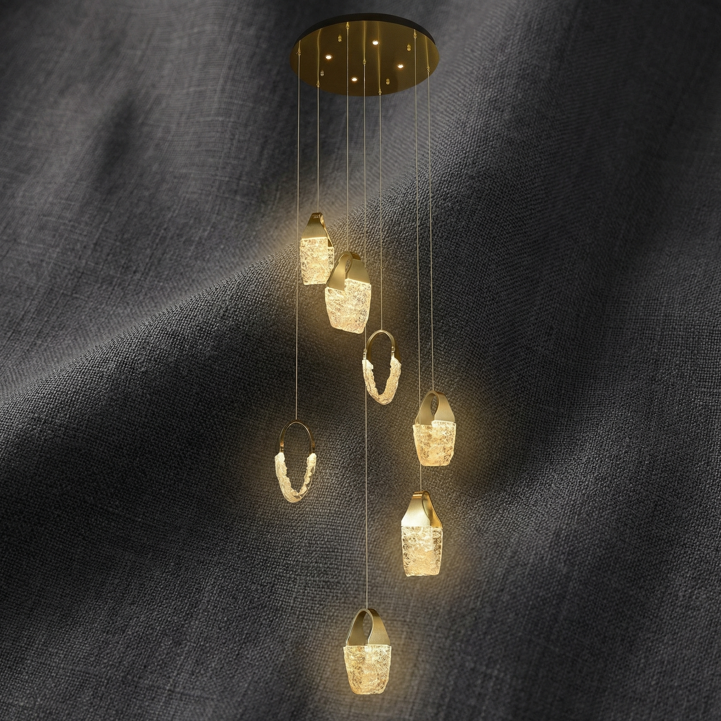 Yiosi Heart to Heart Staircase Chandelier - Image 1
