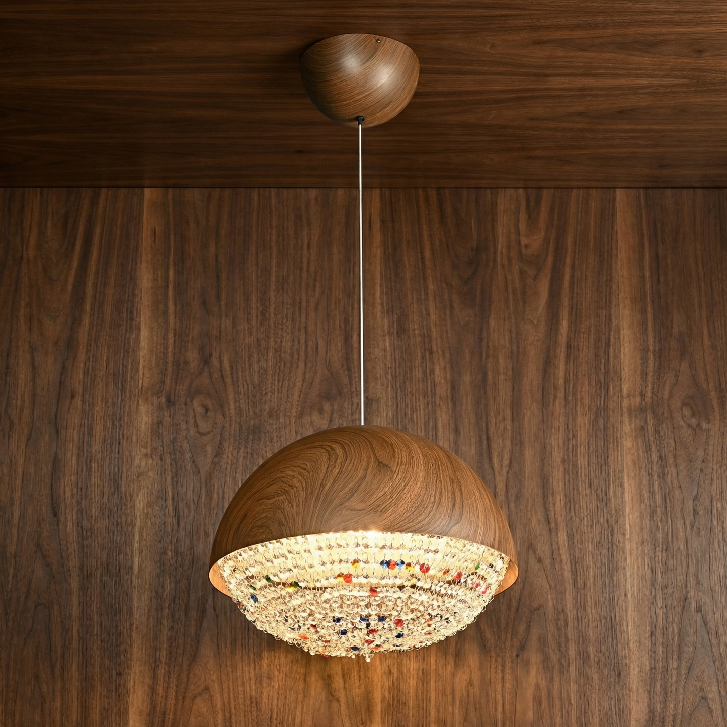 Yiosi Vintage Crystal Dome Pendant - Image 1