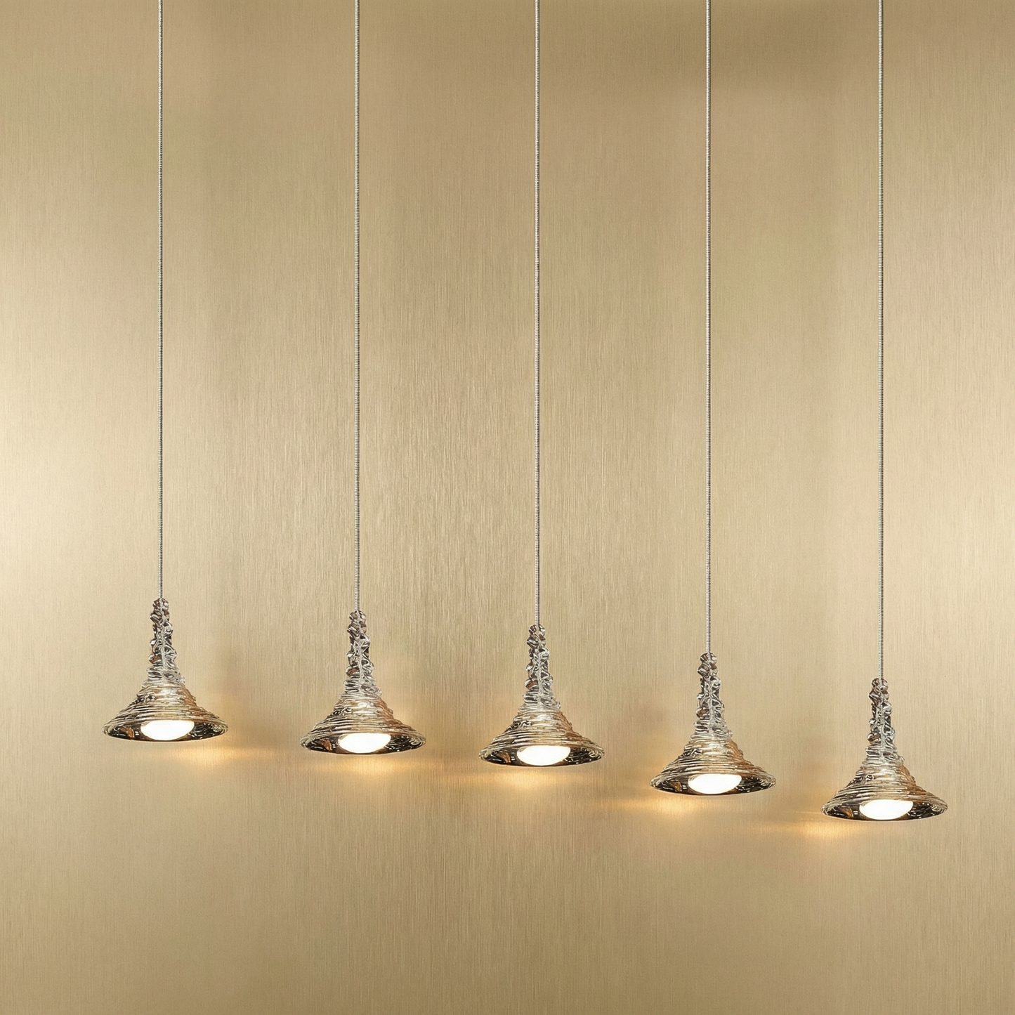 Yiosi Brilliant Light Double-Row Linear Chandelier - Image 1