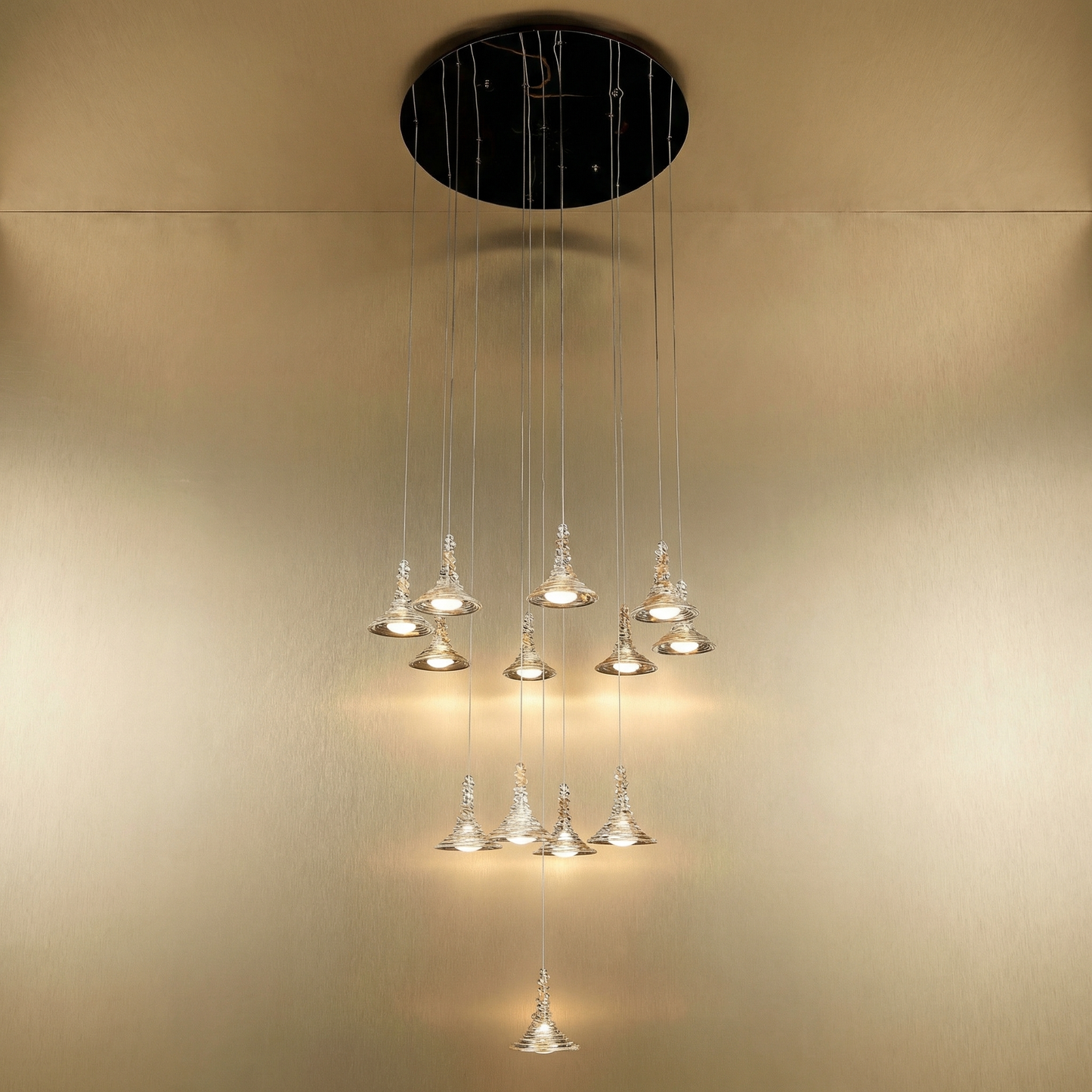 Yiosi Brilliant Light Grand Staircase Chandelier - Image 1