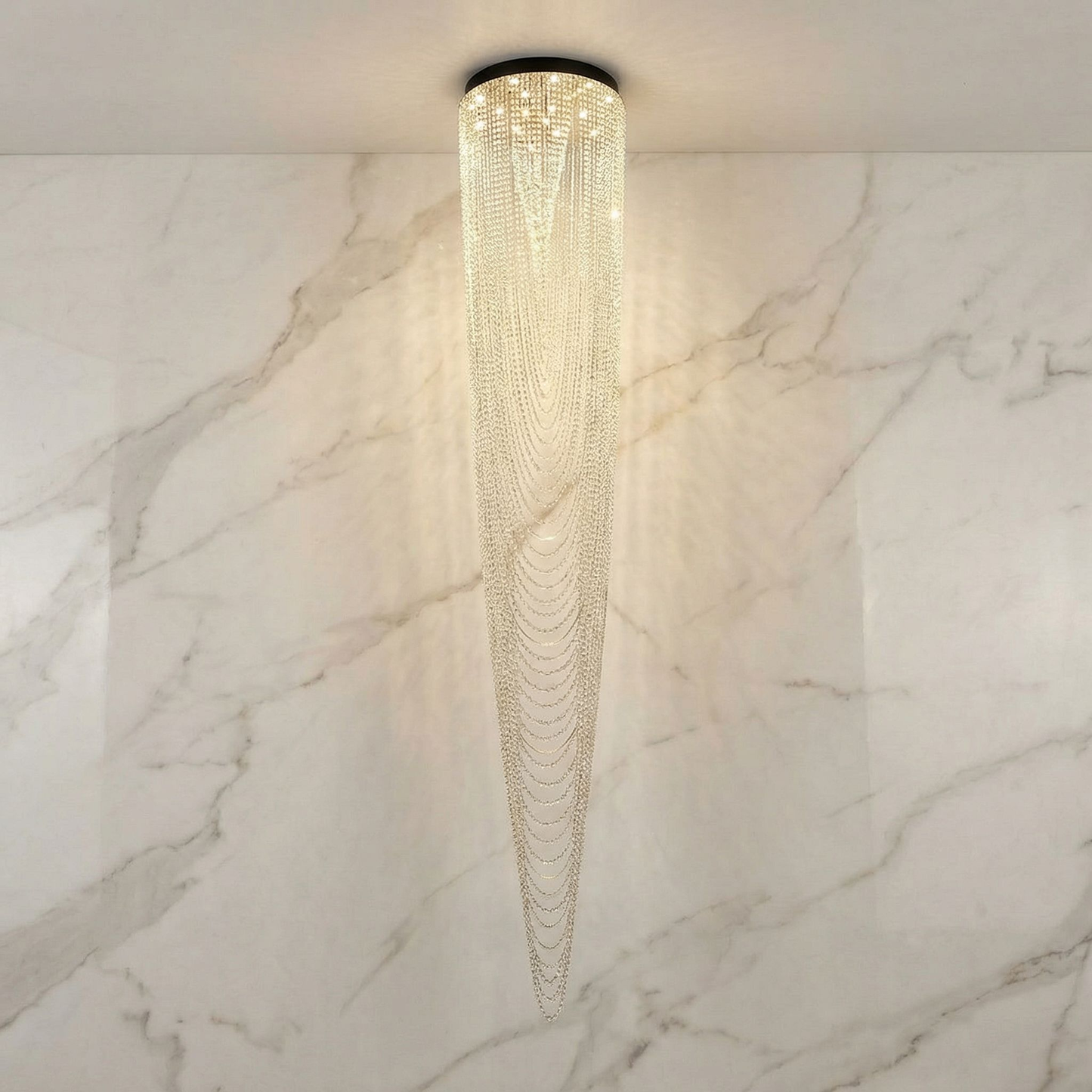Yiosi Curtain Dream Crystal Chain Cascade Chandelier - Image 1