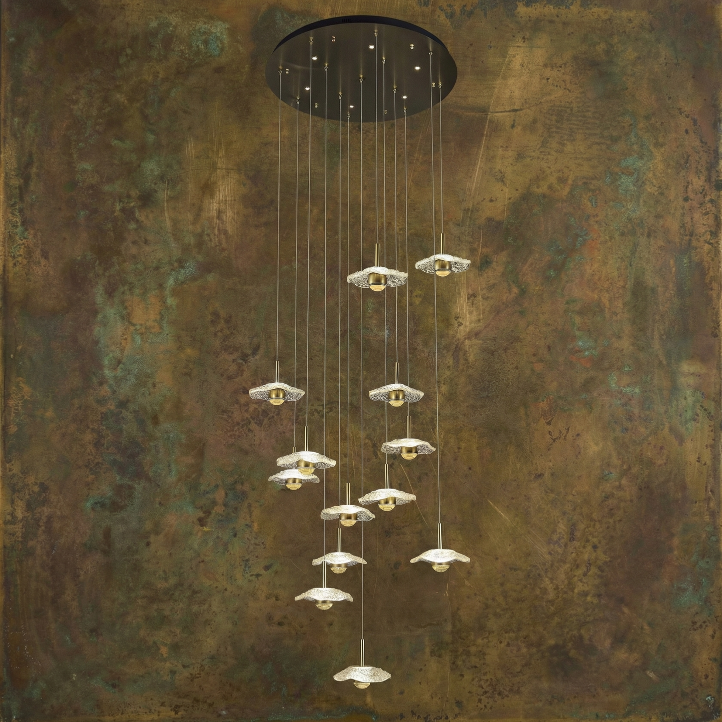 Yiosi Lotus Story Staircase Chandelier - Grand - Image 1
