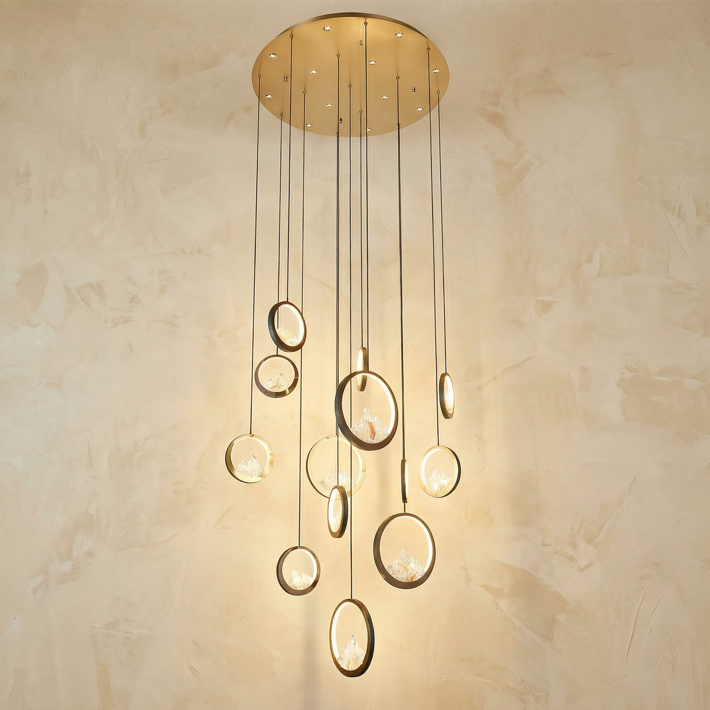 Yiosi Moonlit Mountain Staircase Chandelier - Image 1