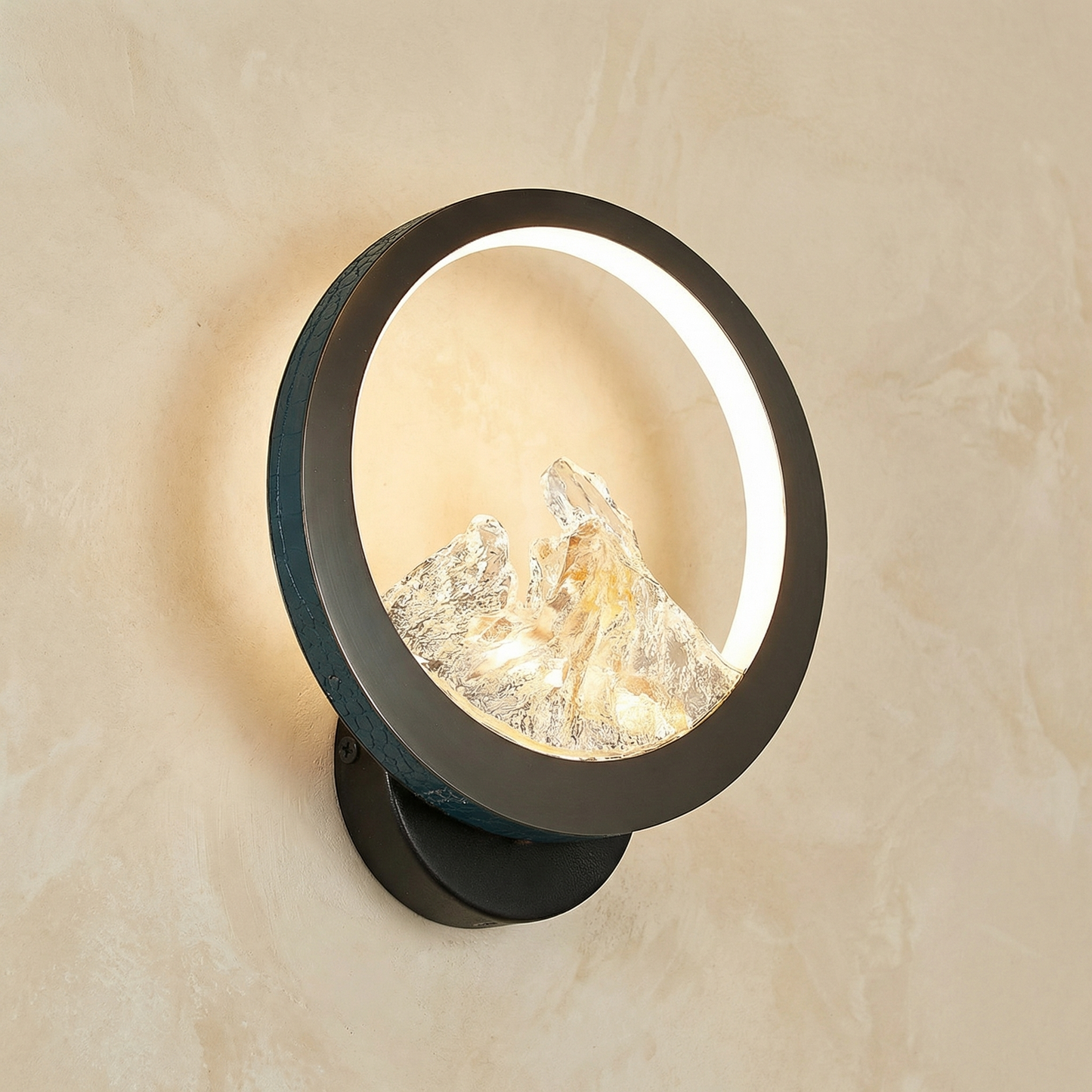 Yiosi Moonlit Mountain Wall Sconce - Silver - Image 1