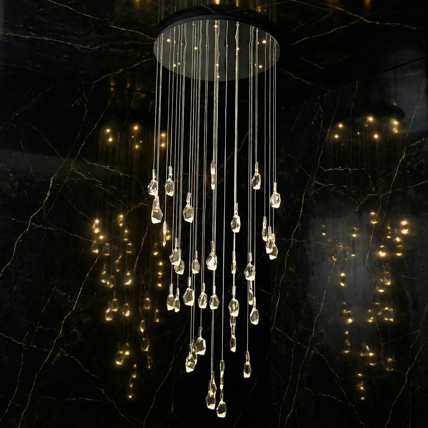 Yiosi Star Chain Grand Crystal Chandelier - Image 1
