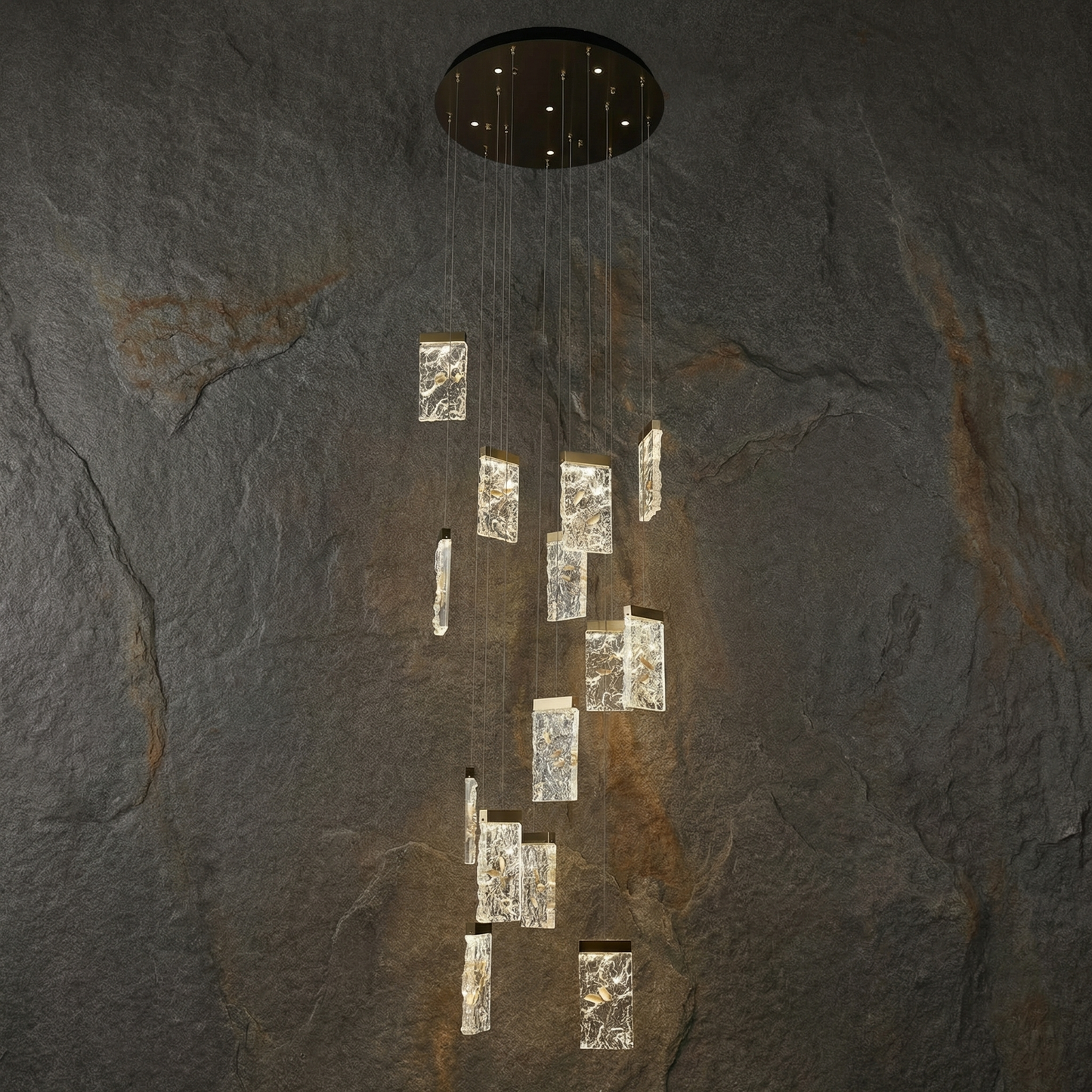 Yiosi Painting Crystal Staircase Chandelier - Image 1