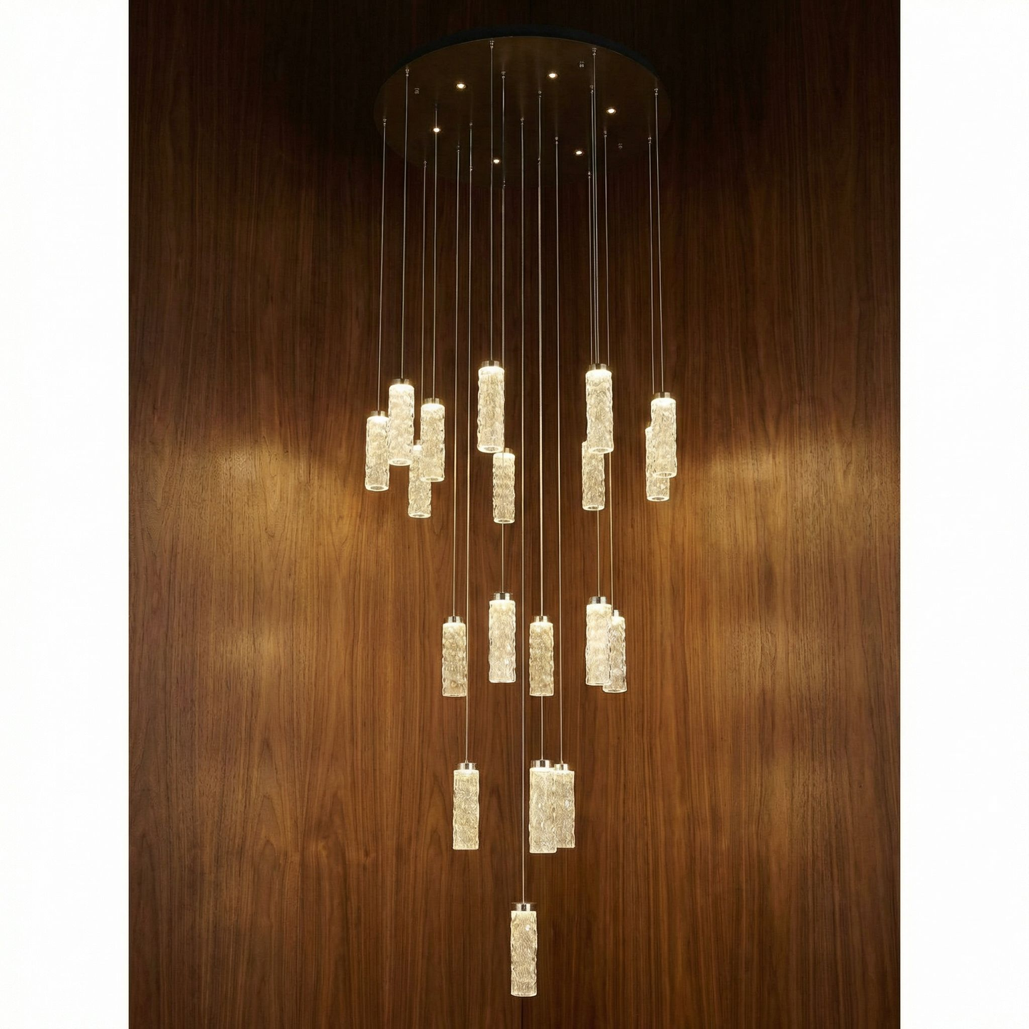Yiosi Bamboo Rhythm Round Chandelier - Image 1