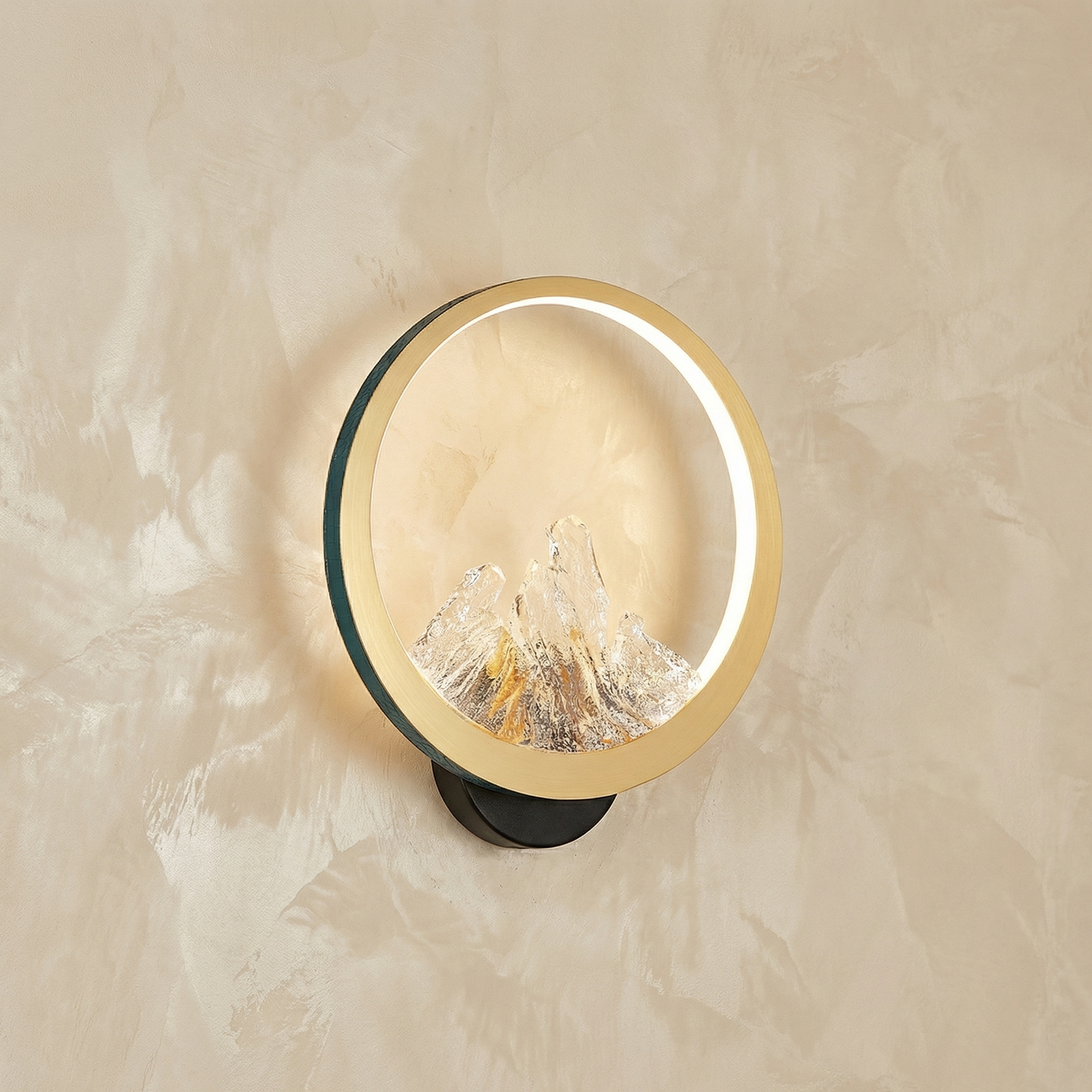 Yiosi Moonlit Mountain Wall Sconce - Gold - Image 1