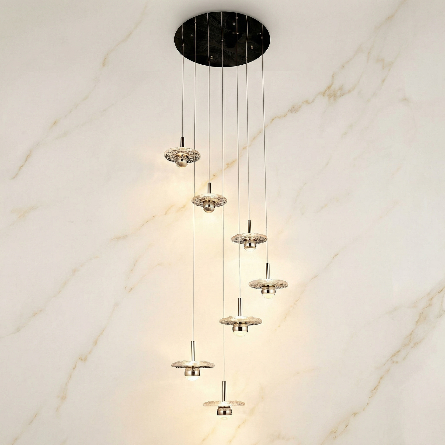 Yiosi Oriental Pearl Staircase Chandelier - Image 1