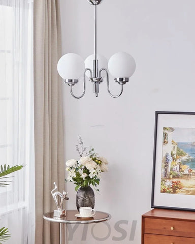 Progress Lighting Carisa Chandelier with 3/5/8 heads - Bend, Marshmallow Chandelier-1-Yiosilamp