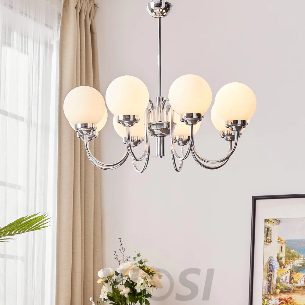Progress Lighting Carisa Chandelier with 3/5/8 heads - Bend, Marshmallow Chandelier-1-Yiosilamp