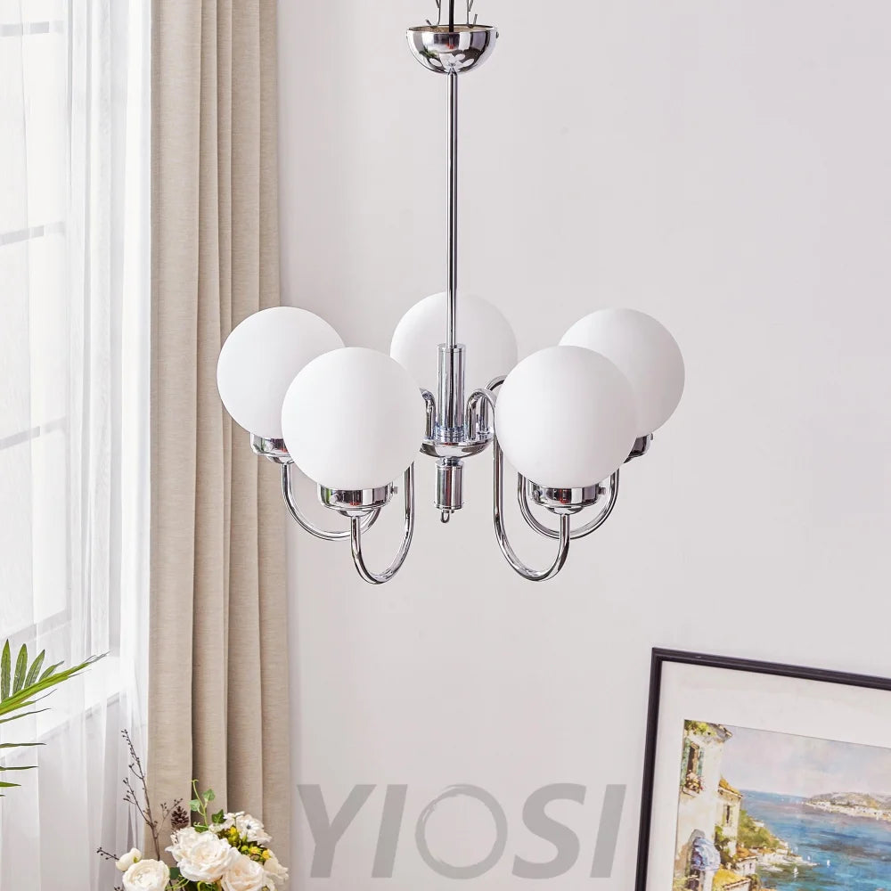 Progress Lighting Carisa Chandelier with 3/5/8 heads - Bend, Marshmallow Chandelier-1-Yiosilamp