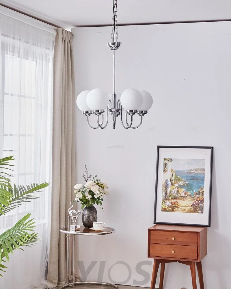 Progress Lighting Carisa Chandelier with 3/5/8 heads - Bend, Marshmallow Chandelier-1-Yiosilamp