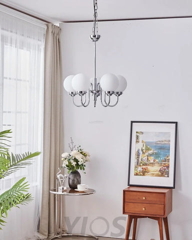 Progress Lighting Carisa Chandelier with 3/5/8 heads - Bend, Marshmallow Chandelier-1-Yiosilamp
