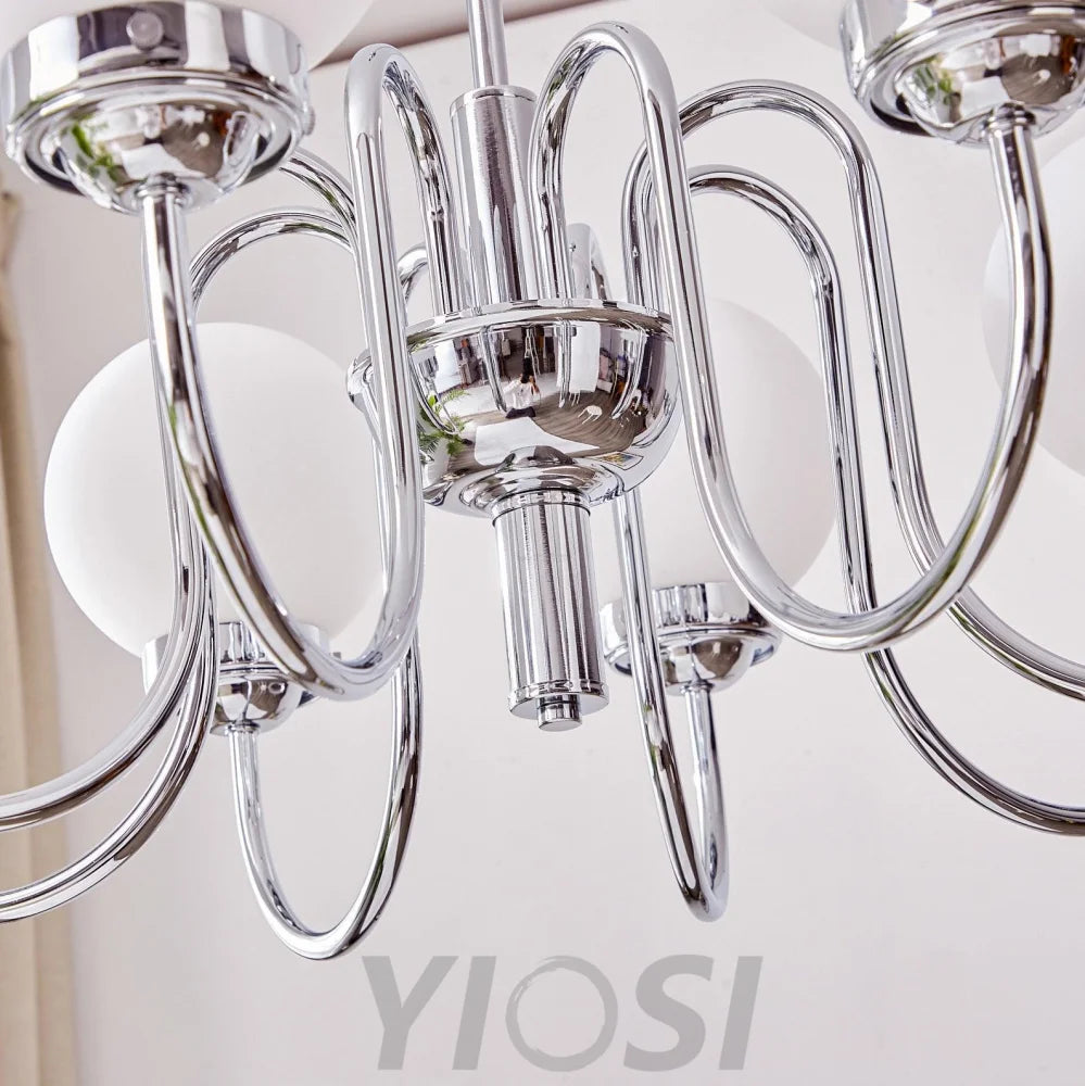 Progress Lighting Carisa Chandelier with 3/5/8 heads - Bend, Marshmallow Chandelier-1-Yiosilamp